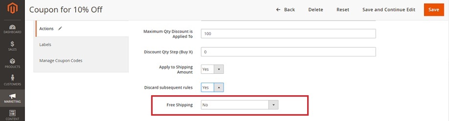 how-to-setup-cart-price-rule-magento2-free-shipping-option